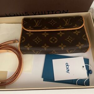 Louis Vuitton Monogram Pochette Florentine Waist Bag Belt